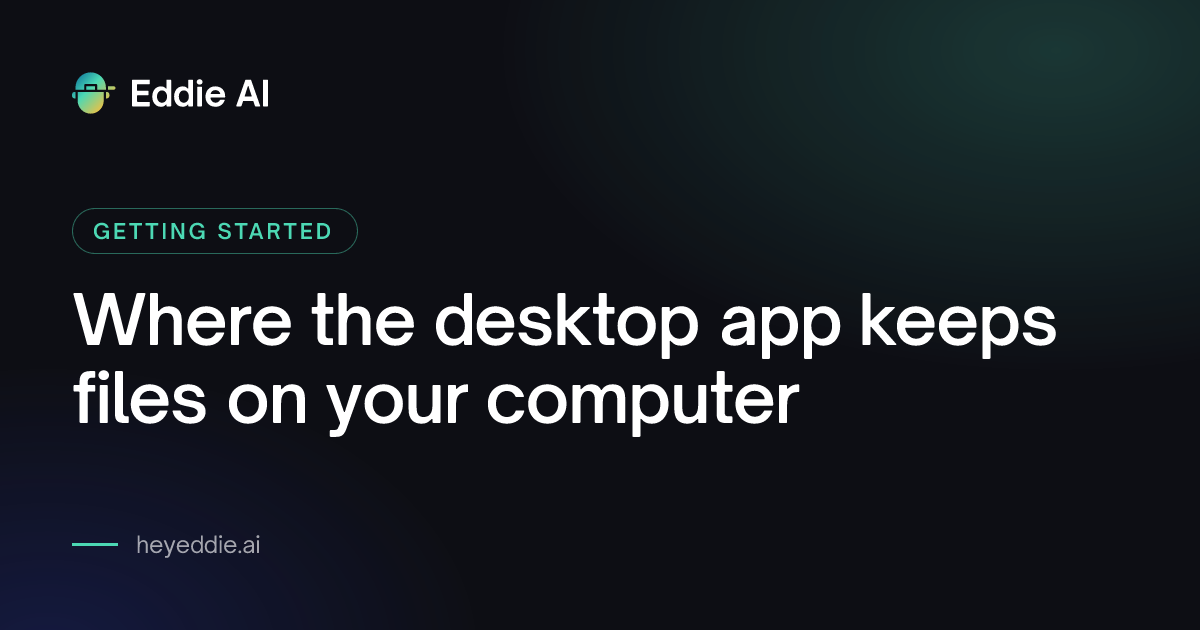 Where the desktop app keeps files on your computer — Help Center