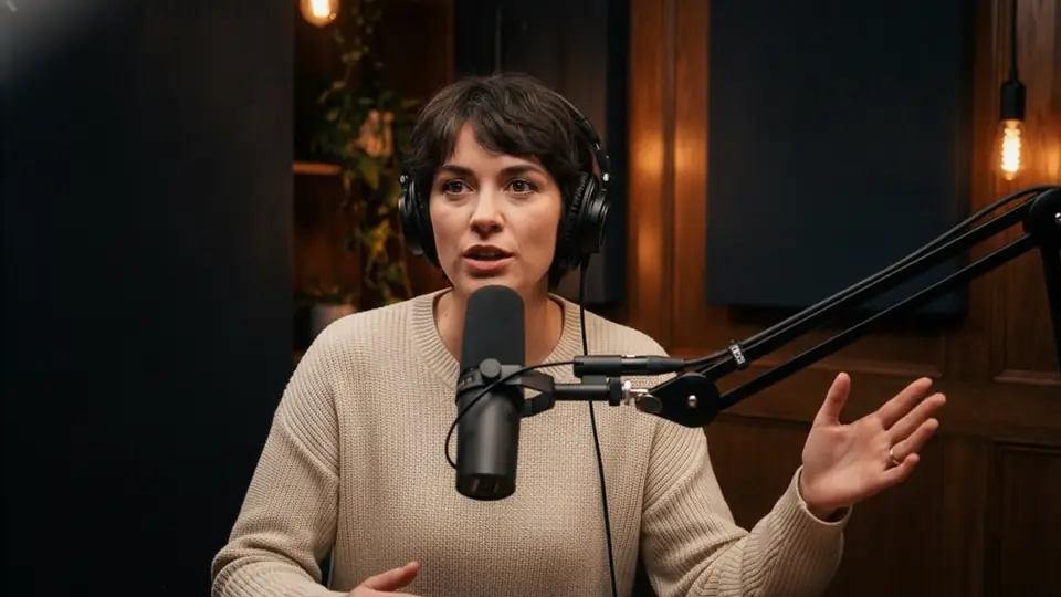 Podcast guest in the bottom half
