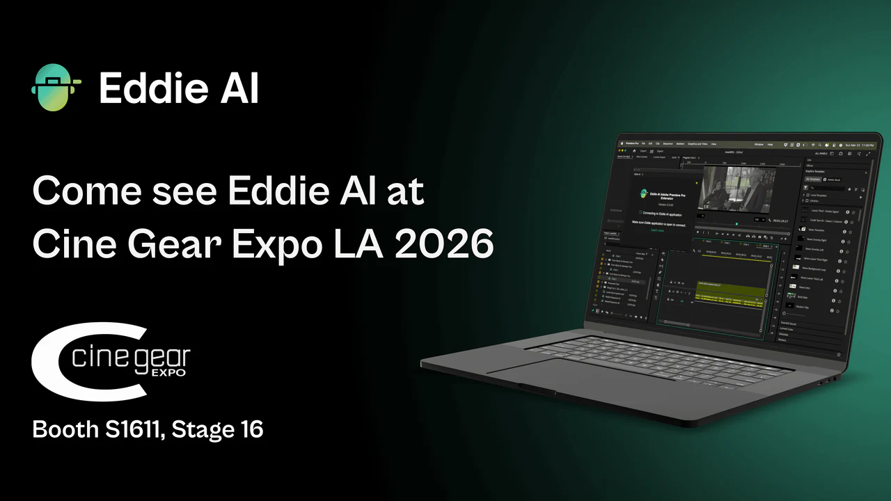 Eddie AI Is Coming to Cine Gear Expo LA 2026 โ Eddie AI blog cover