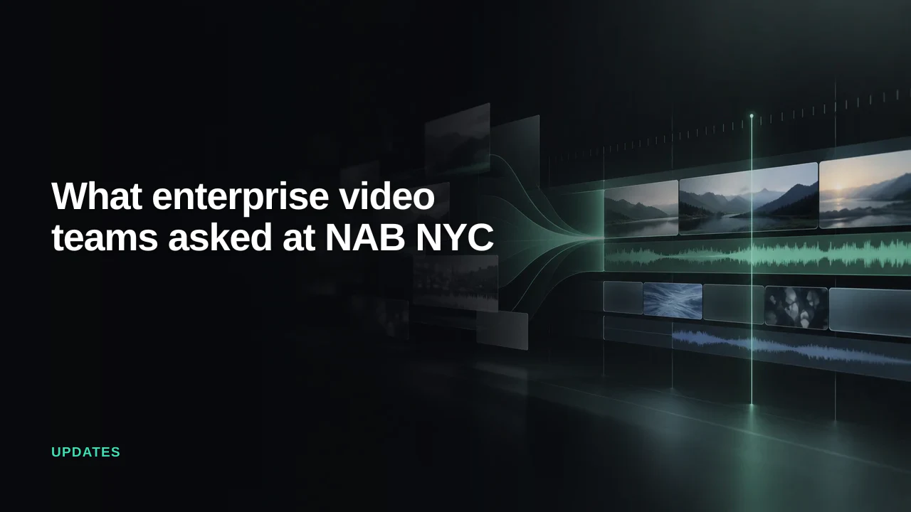 What enterprise video teams asked at NAB Show New York 2026 - Eddie AI blog cover