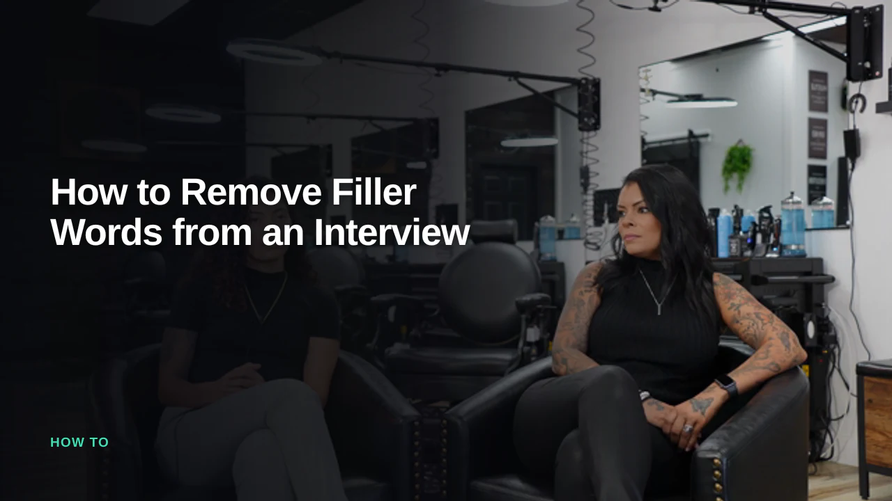 How to Remove Filler Words from an Interview — Eddie AI blog cover
