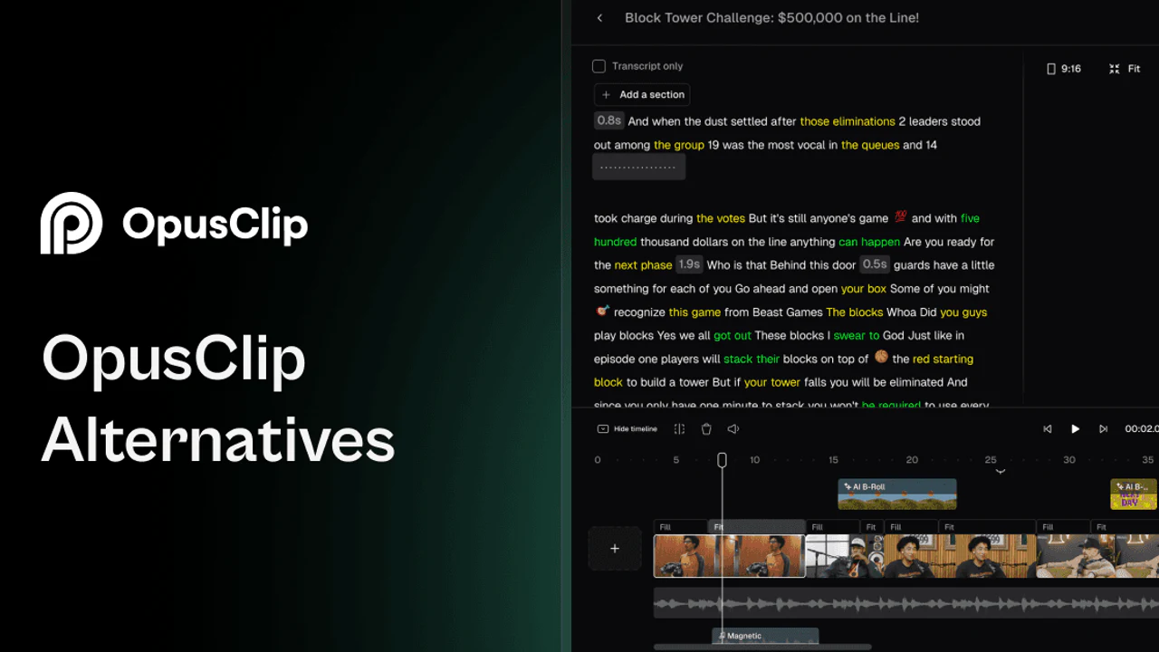 Best OpusClip Alternatives โ Eddie AI blog cover