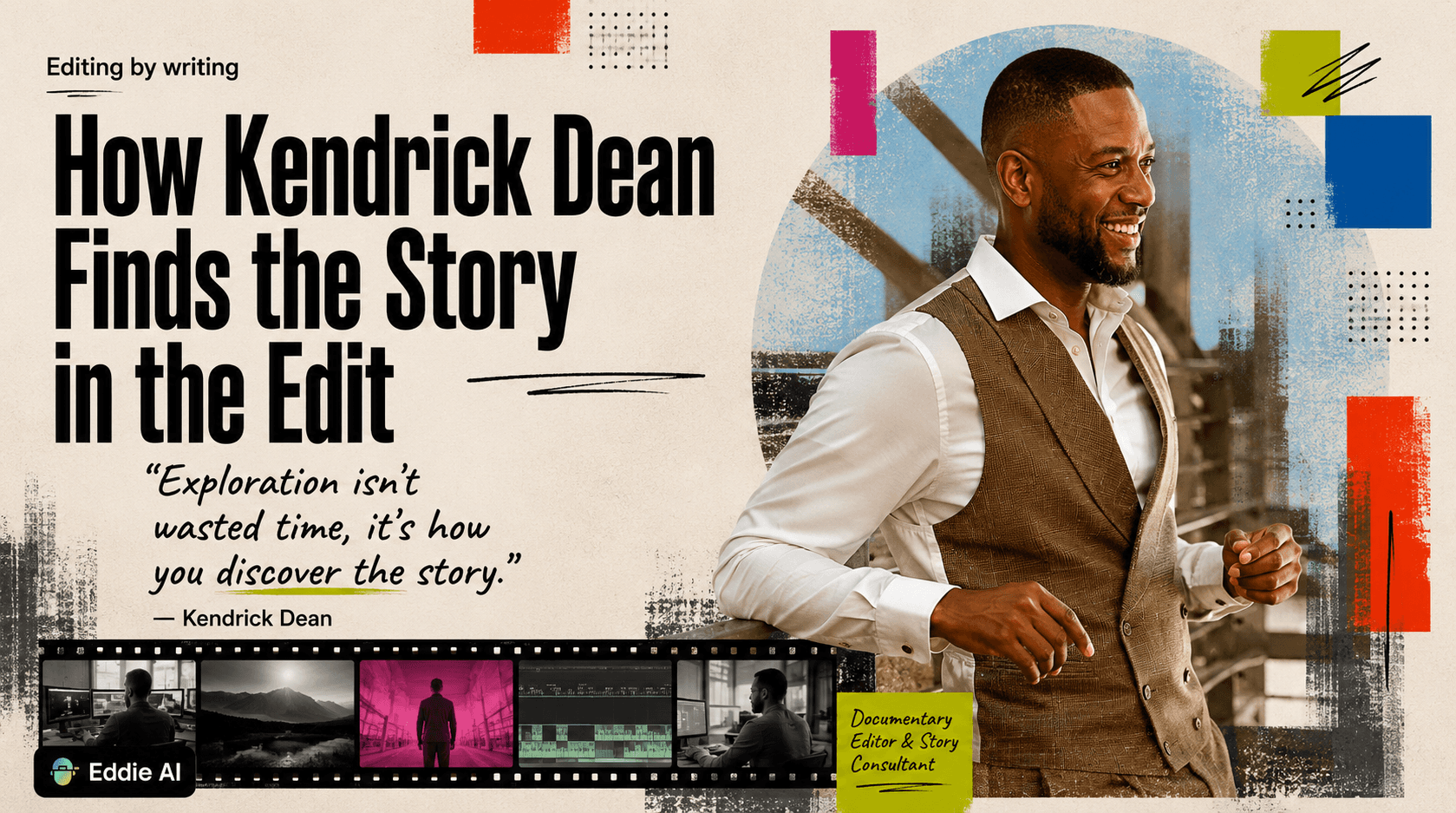 From #1 records to documentary: how Kendrick Dean edits with Eddie