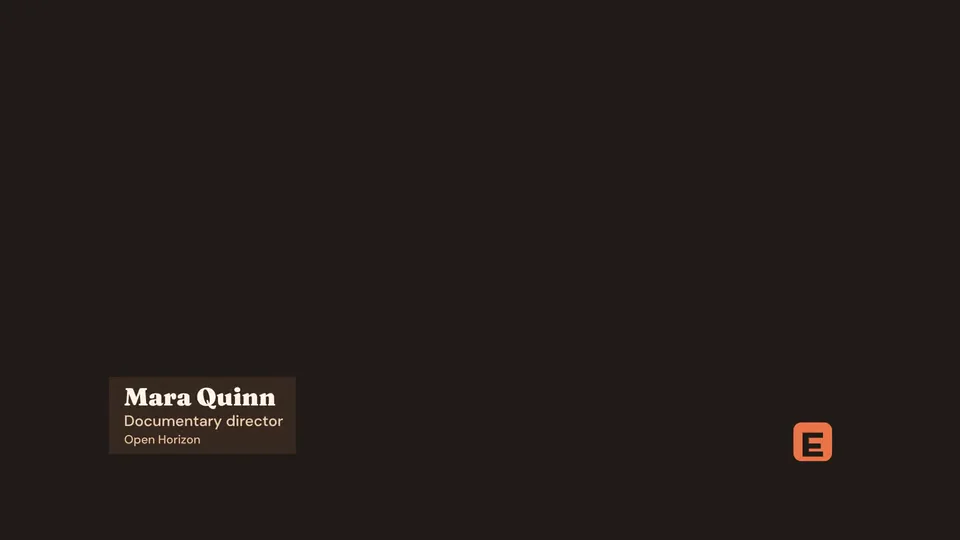 Lower-Third System in the Ember Studio demo brand