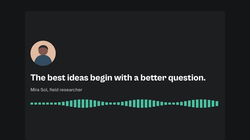 Quote Card + Audiogram in the Eddie demo brand